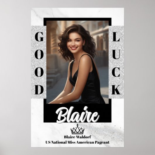 大理石アイスページントドアバナーポスター ポスター (正面)