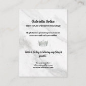 大理石アイスページントプラットフォーム名刺 名刺 (裏面)