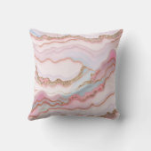 大理石アゲテモダンブルーピンク金ゴールドコレクション クッション (裏面)