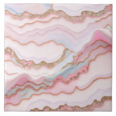 大理石アゲテモダンブルーピンク金ゴールドコレクション タイル (正面)