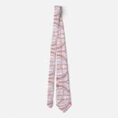 大理石アゲテモダンブルーピンク金ゴールドコレクション ネクタイ (裏面)