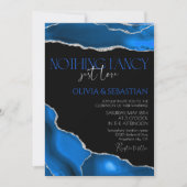 大理石アゲテ王室のブルー結婚ズ 招待状 (正面)