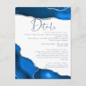大理石アゲテ王室のブルー結婚詳細 エンクロージャーカード (正面)