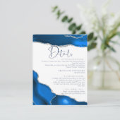 大理石アゲテ王室のブルー結婚詳細 エンクロージャーカード (スタンド正面)