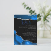 大理石アゲテ王室のブルー結婚詳細 エンクロージャーカード (スタンド正面)