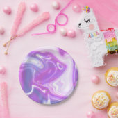 大理石アートおもしろいminx爪、 ネイルラップ ペーパープレート (パーティー)