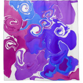 大理石アートシャワーカーテン シャワーカーテン (正面)