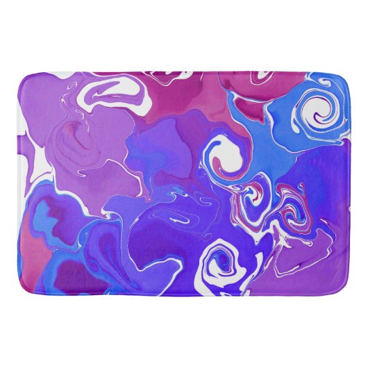 大理石アートバスルームのマット&ラグ。 バスマット (正面)