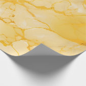 大理石イエロー ラッピングペーパー (角)