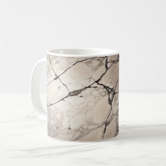 大理石イタリアン石フェイク(大理石) #marble #texture コーヒーマグカップ (正面左)