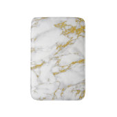 大理石イングレーホワイト&金ゴールド バスマット (正面縦)