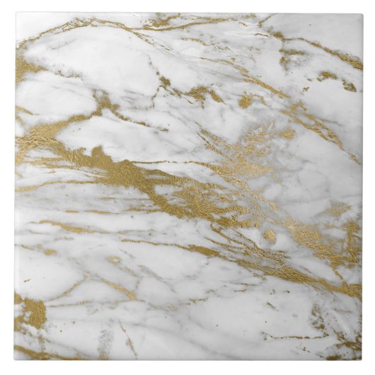 大理石インスパイア白金ゴールドタイル タイル (正面)