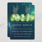 大理石イースターカワイエッグス招待状 招待状 (正面/裏面)