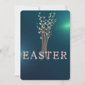 大理石イースターカワイエッグス招待状 招待状 (裏面)