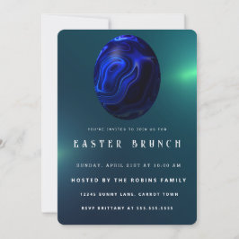 大理石イースターカワイエッグス招待状 招待状