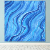 大理石ウォールアートデコール キャンバスプリント (インサイチュ (ウッドフロア))