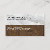 大理石ウッド |モノグラム 名刺 (裏面)