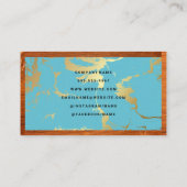 大理石ウッド 名刺 (裏面)