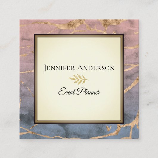 大理石エグゼクティブ スクエア名刺 (正面)