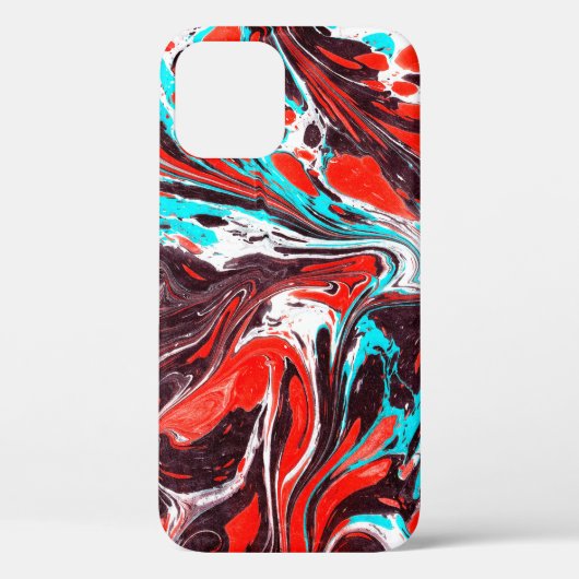 大理石エブルカラフルアクリル注入パターンバック Case-Mate iPhoneケース (裏面)