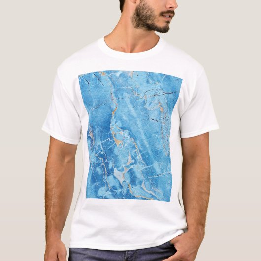 大理石エレガンス:自然なテクスチャサーフェス。 Tシャツ (正面)