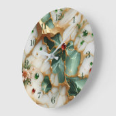 大理石エレガントとフローラの壁時計 ラージ壁時計 (傾斜)