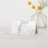 大理石エレガントの折り曲げ座席表 プレイスカード (裏面)