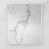 大理石エレガントの折り曲げ座席表 プレイスカード (内部開封)