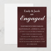 大理石エレガントウェディングエンゲージメント招待状 招待状 (正面/裏面)