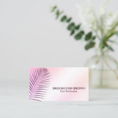 大理石エレガントウォーターカラーフローラパステルモダンホテル 名刺 (スタンド正面)