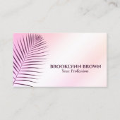 大理石エレガントウォーターカラーフローラパステルモダンホテル 名刺 (正面)