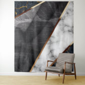 大理石エレガントコラージパターン タペストリー (インサイチュ)