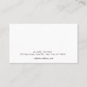 大理石エレガントサロン及びスパポイントカード 予約カード (裏面)