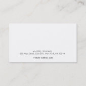 大理石エレガントサロン及びスパポイントカード 予約カード (裏面)