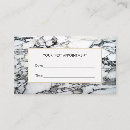 大理石エレガントサロン及びスパポイントカード 予約カード (正面)