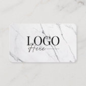 大理石エレガントサロン顧客ロイヤリティパンチカード ロイヤリティカード (裏面)