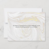 大理石エレガントスクリプト サンキューカード (裏面)