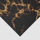 大理石エレガントスタイル3 – 黒金ゴールド 薄葉紙 (詳細)