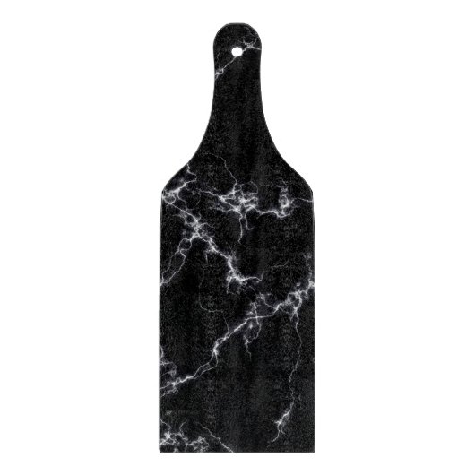 大理石エレガントスタイル4 -白黒 カッティングボード (正面)