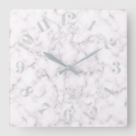 大理石エレガントスタイル スクエア壁時計