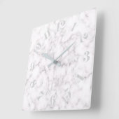 大理石エレガントスタイル スクエア壁時計 (傾斜)