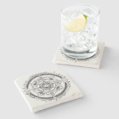 「大理石エレガントデザイン：任意のSに対するタイムレス美しい ストーンコースター (横)