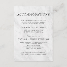 大理石エレガントトレンディーの結婚宿泊施設 エンクロージャーカード