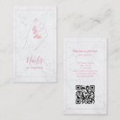 大理石エレガントバラ金ゴールドグリッターネイルアートマニキュア 名刺 (正面/裏面)