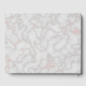 大理石エレガントバラ金ゴールドスウィート16誕生日 ゲストブック (裏面)