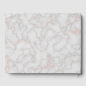 大理石エレガントバラ金ゴールド退職パーティー ゲストブック (裏面)