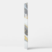 大理石エレガントパーソナライズされた金ゴールドグレーと白 Case-Mate iPhoneケース (裏面 / 右)