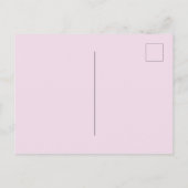 大理石エレガントピンクの女の子の最初の神聖な聖餐会 インビテーションポストカード (裏面)