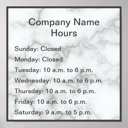 大理石エレガントフェイク運転時間 ポスター (正面)