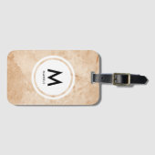 大理石エレガントモノグラム ラゲッジタグ (正面横)